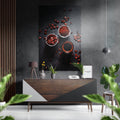 Coffee Beans And Bowls Flat Lay Brushed Aluminum Dibond Wall Art