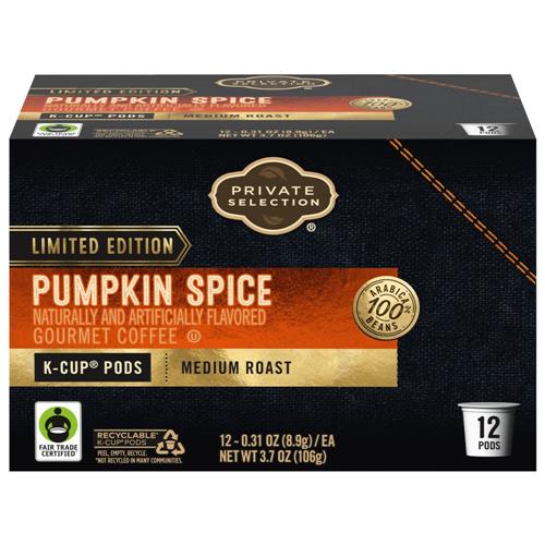 Private Selection Pumpkin Spice Medium Roast K-Cup Coffee Pods 12 ct