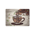 DipaliZ Coffee Bean Metal Art Sign - White Aluminum 18x12