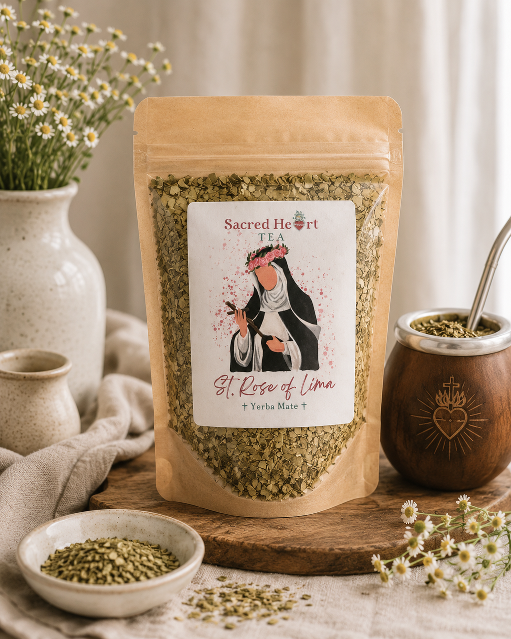 Saint Rose of Lima – Yerba Mate Citrus Loose Leaf Tea | Bright & Energizing Blend