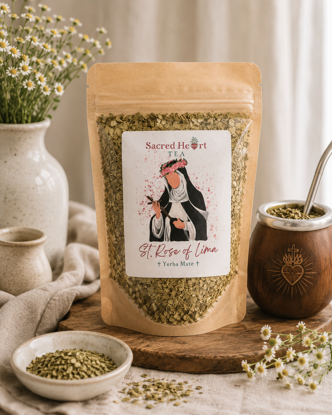 Saint Rose of Lima – Yerba Mate Citrus Loose Leaf Tea | Bright & Energizing Blend