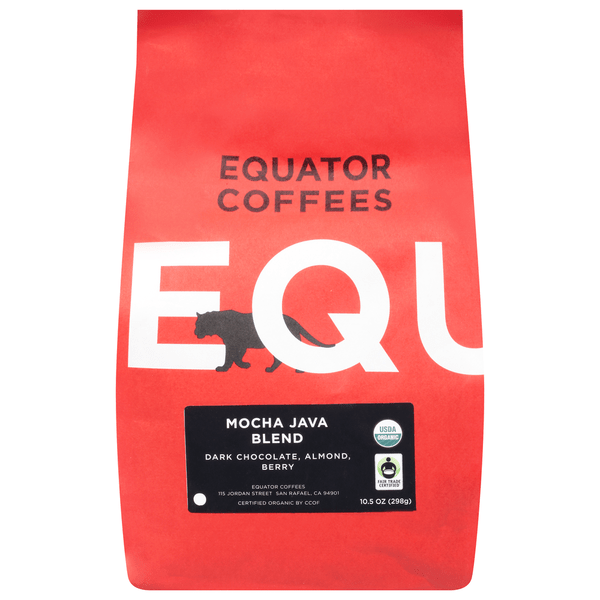 Equator Coffees - 'Mocha Java' Blend Coffee Beans (10.5OZ)