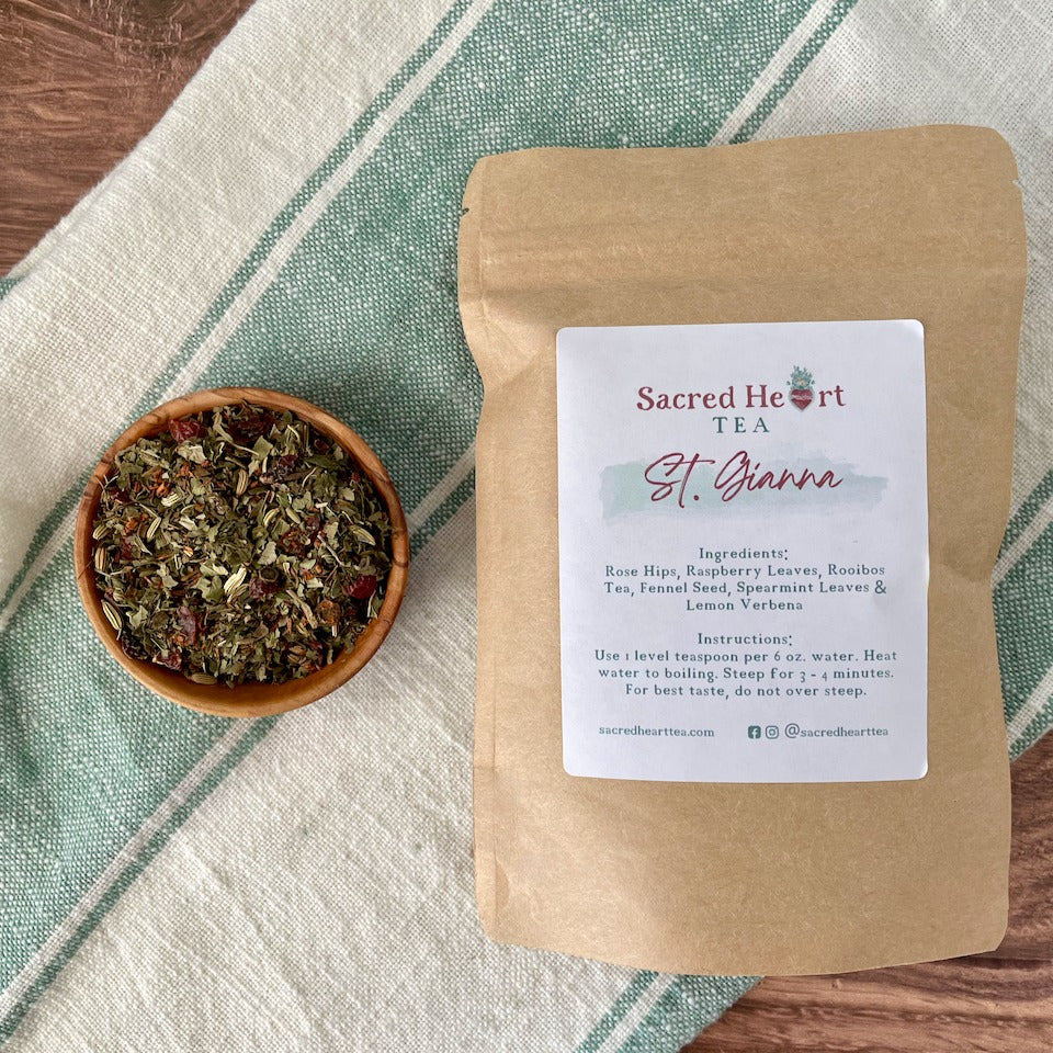 Saint Gianna Molla –Spearmint Tea | Caffeine-Free Wellness Blend