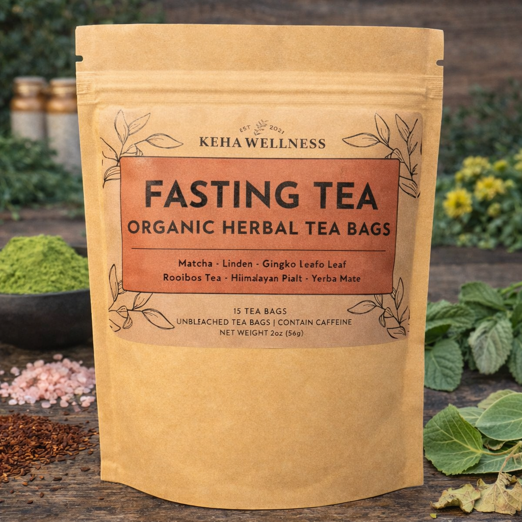 Fasting Tea — Organic Herbal Tea Bags | Matcha, Linden & Yerba Mate Blend