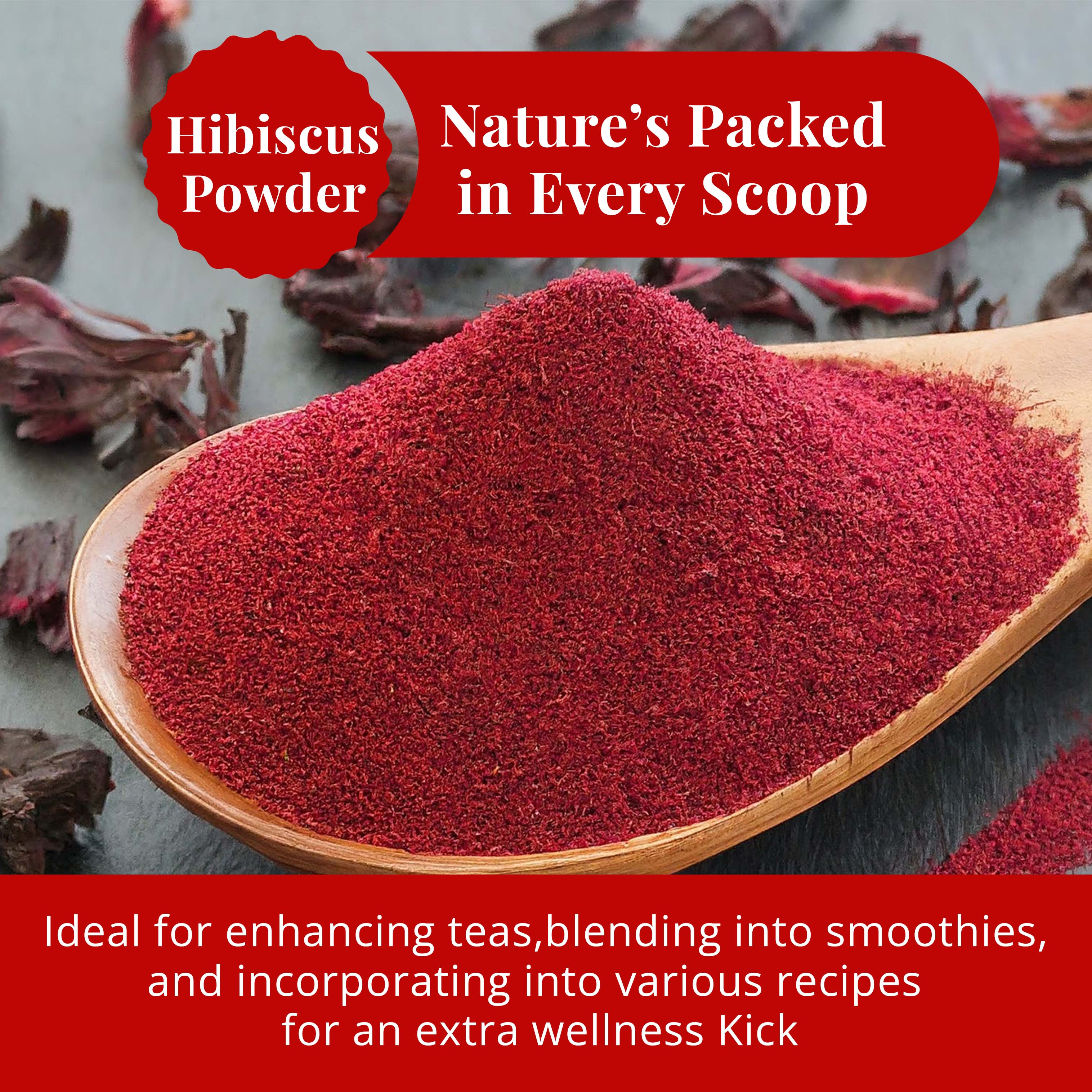 Dried Hibiscus Flowers 5 oz – Loose Leaf Hibiscus Tea | Akshit