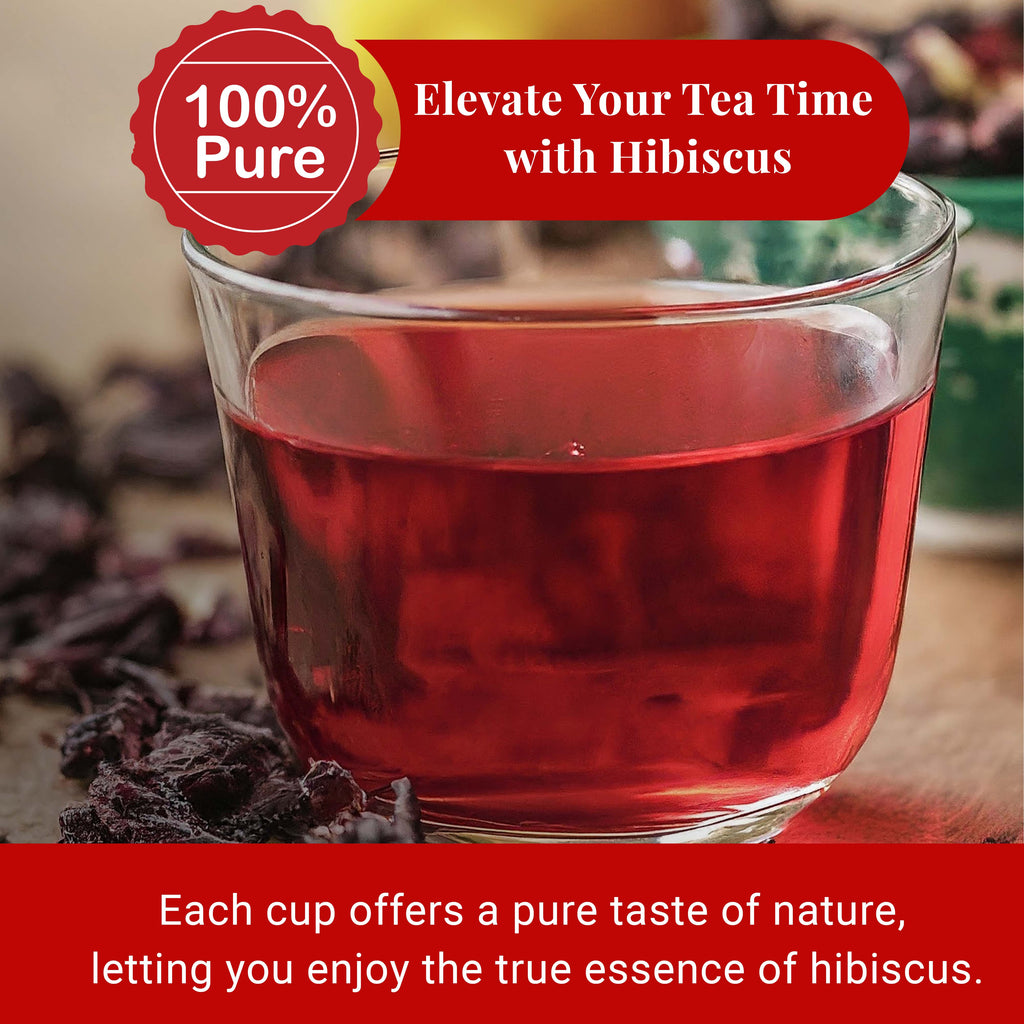 Dried Hibiscus Flowers 5 oz – Loose Leaf Hibiscus Tea | Akshit