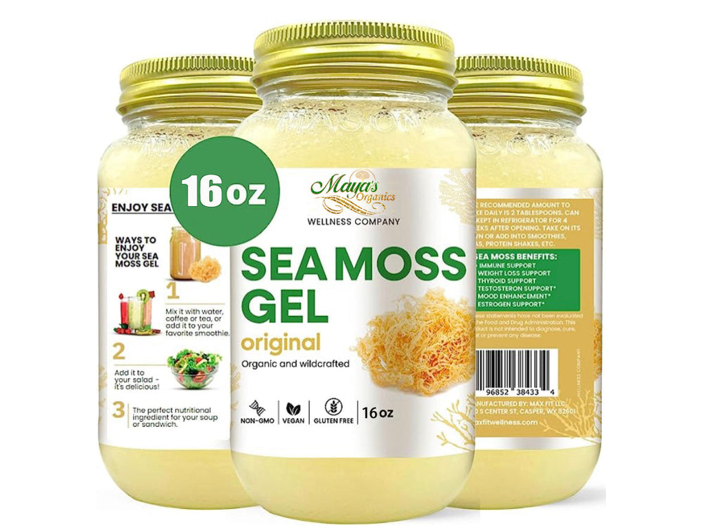 St. Lucia Wildcrafted Sea Moss Gel – Organic Irish Moss | 100% Natural, Vegan Superfood (92 Minerals Boost)