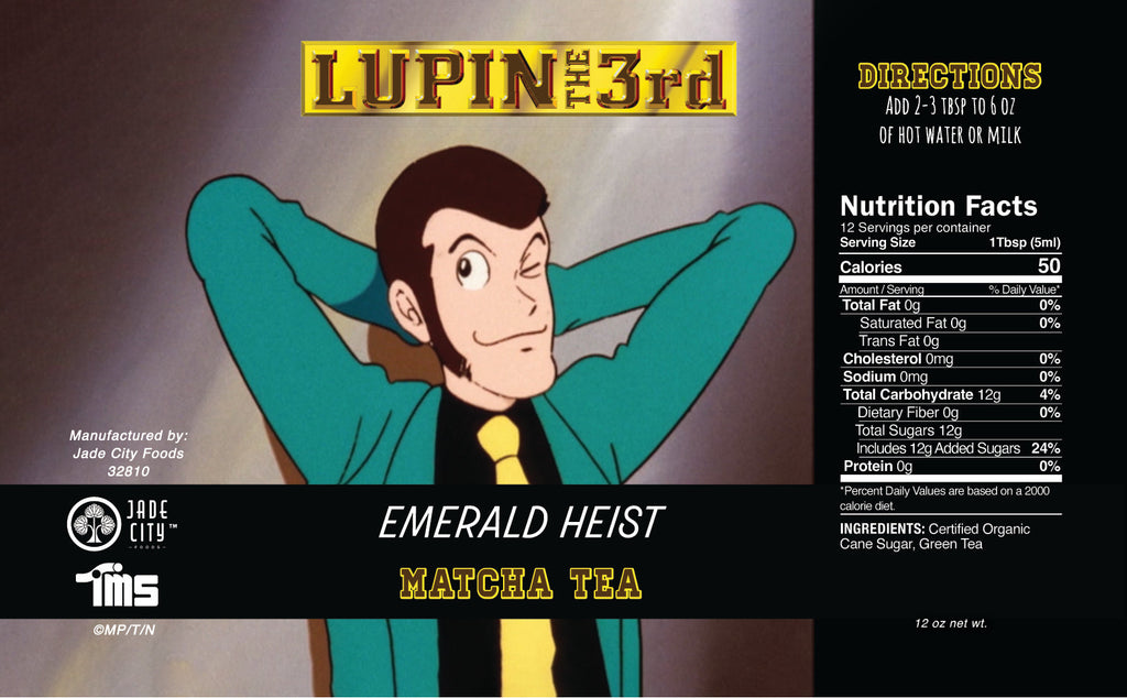 LUPIN THE 3rd Emerald Heist Matcha Tea