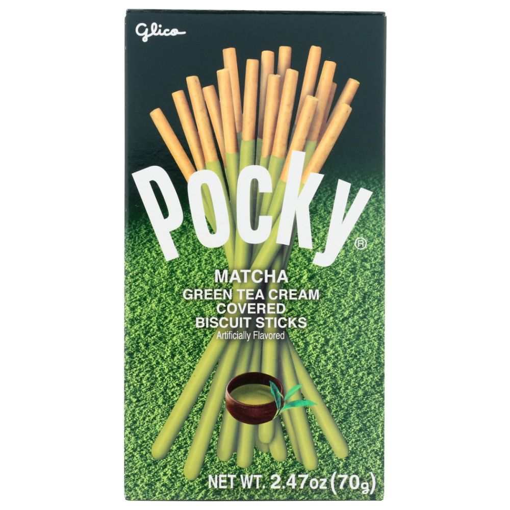 GLICO Pocky Matcha: Delicious Green Tea Snack in 2.47 oz Packaging