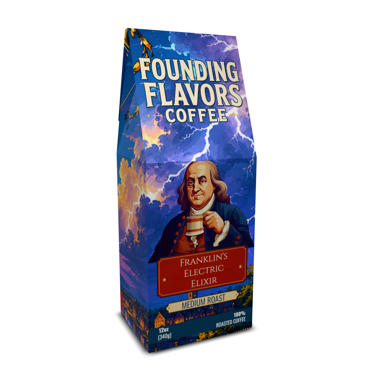 Franklin's Electric Elixir - Medium Roast - Founding Flavors Coffee