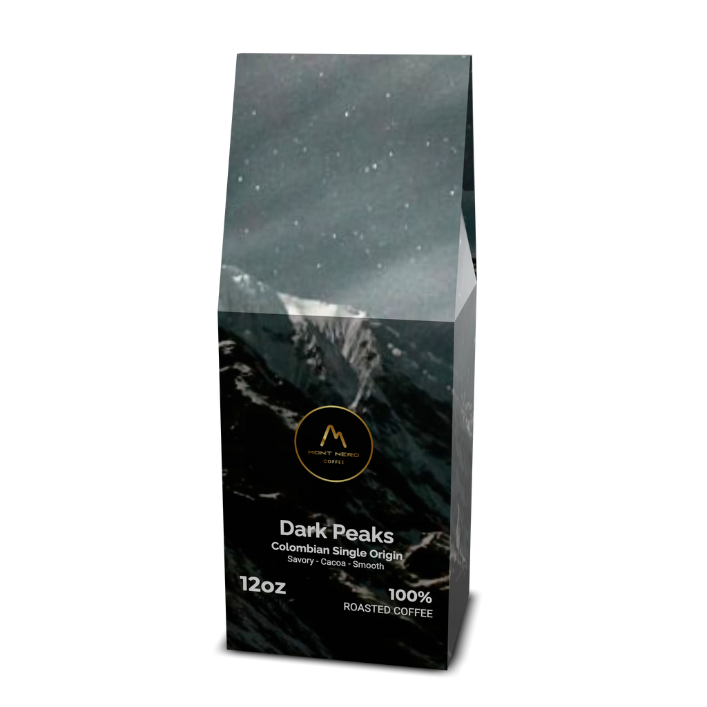 Dark Peaks Colombian Single Origin - Medium Roast - Savory, Cocoa, Smooth