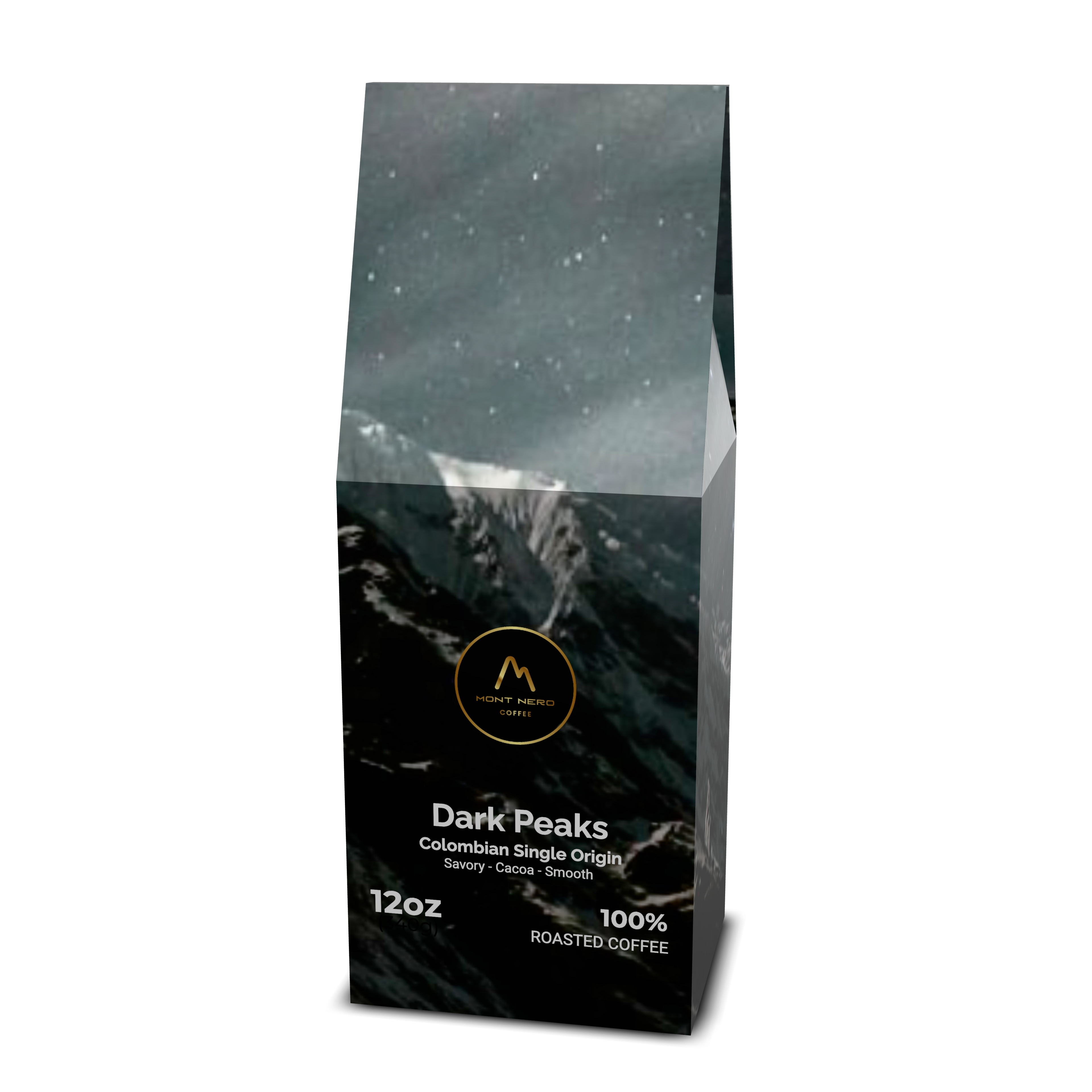 Dark Peaks Colombian Single Origin - Medium Roast - Savory, Cocoa, Smooth