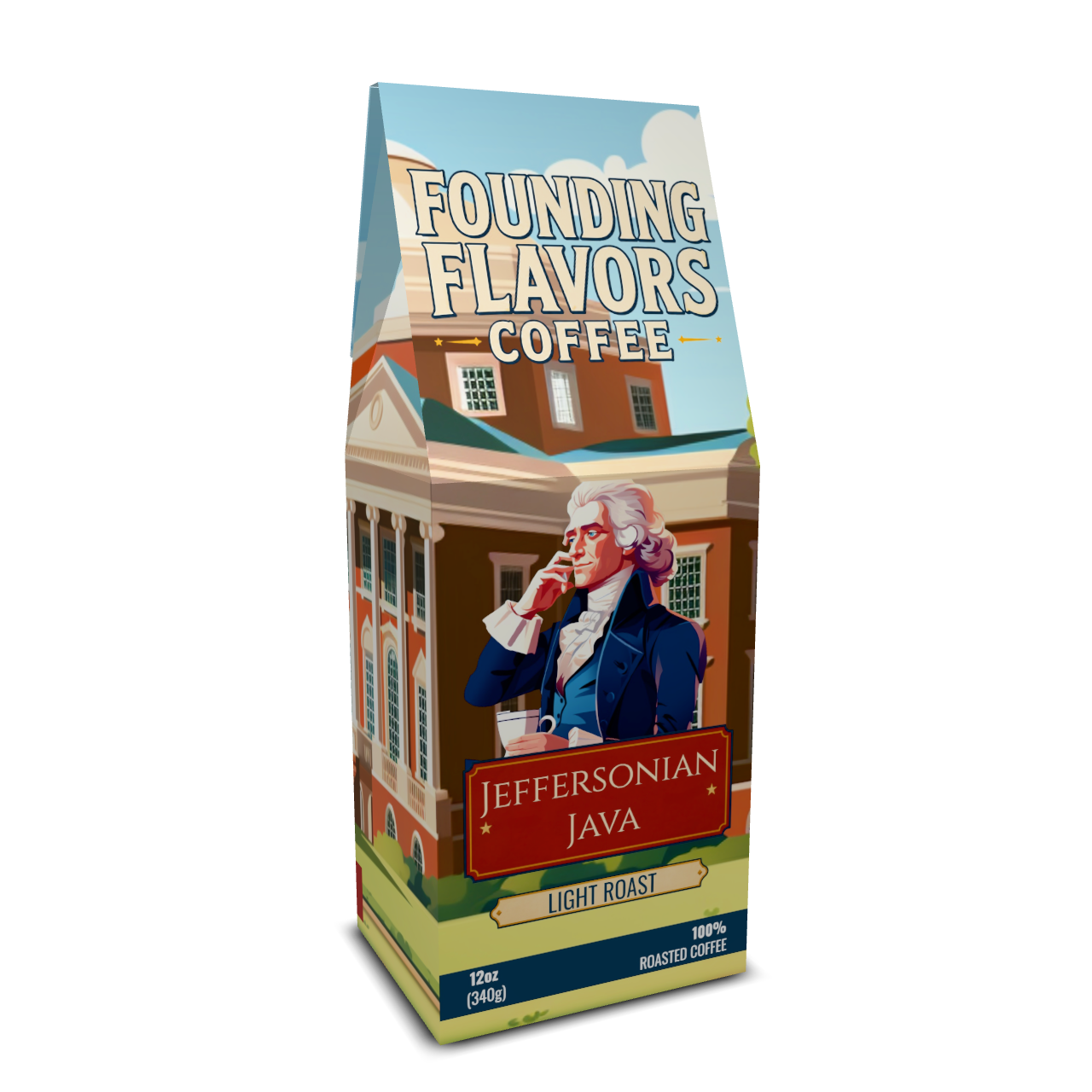 Jeffersonian Java - Light Roast - Founding Flavors Coffee
