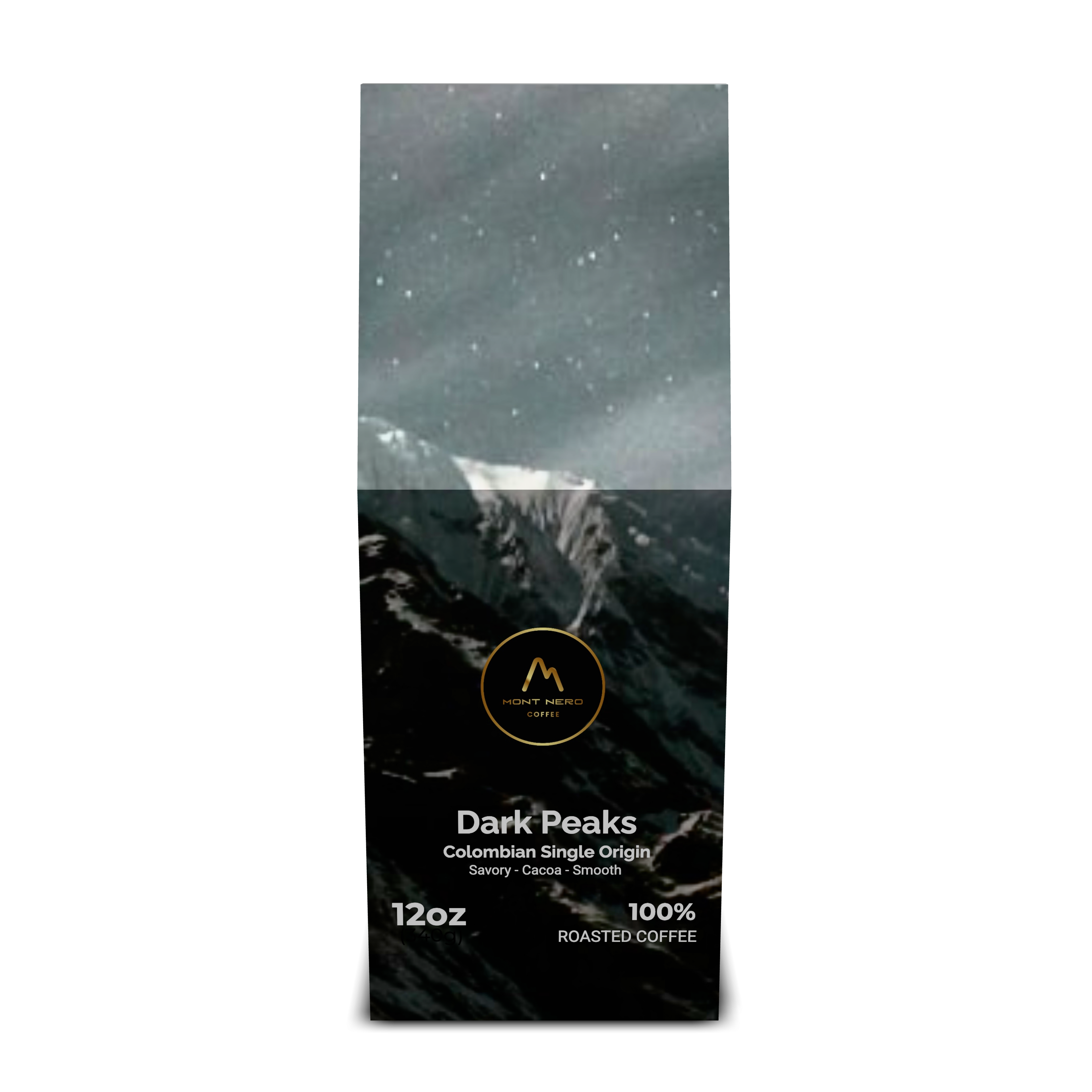 Dark Peaks Colombian Single Origin - Medium Roast - Savory, Cocoa, Smooth