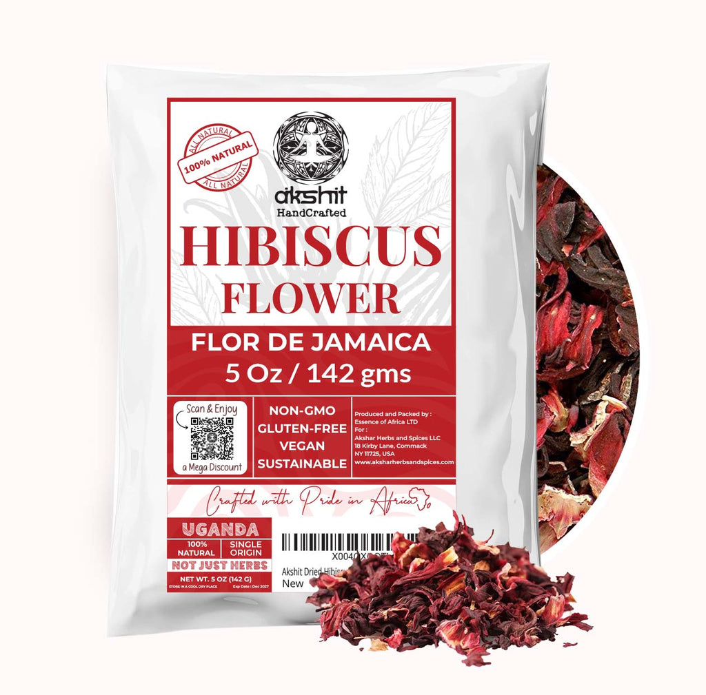 Dried Hibiscus Flowers 5 oz – Loose Leaf Hibiscus Tea | Akshit