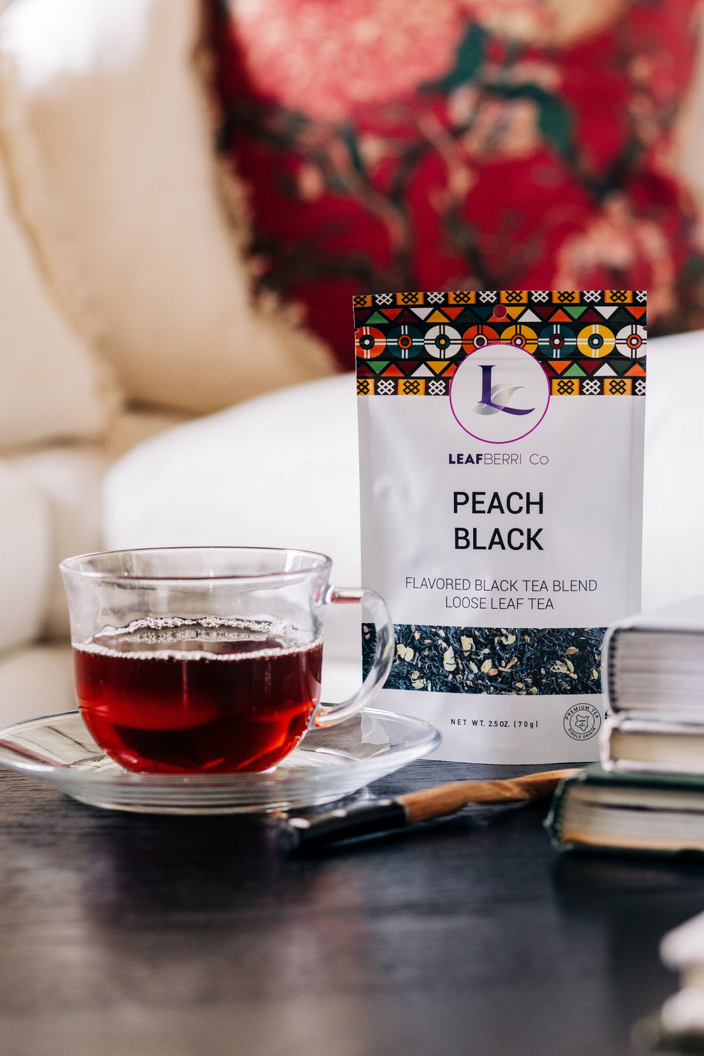 Peach Black Kenyan Black Loose Leaf Tea