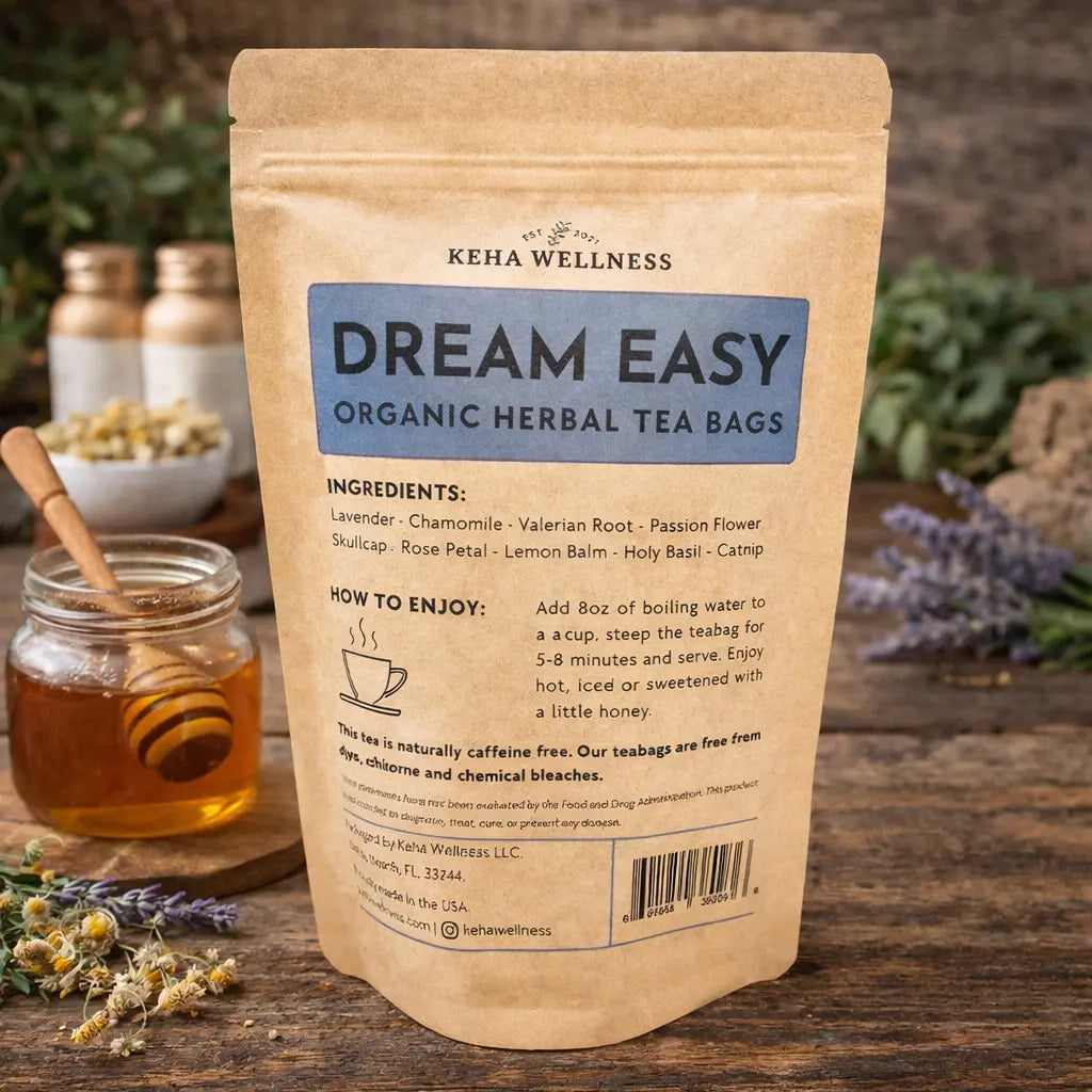Dream Easy Tea Bags — Evening Herbal Tea | Chamomile, Valerian & Lavender Blend