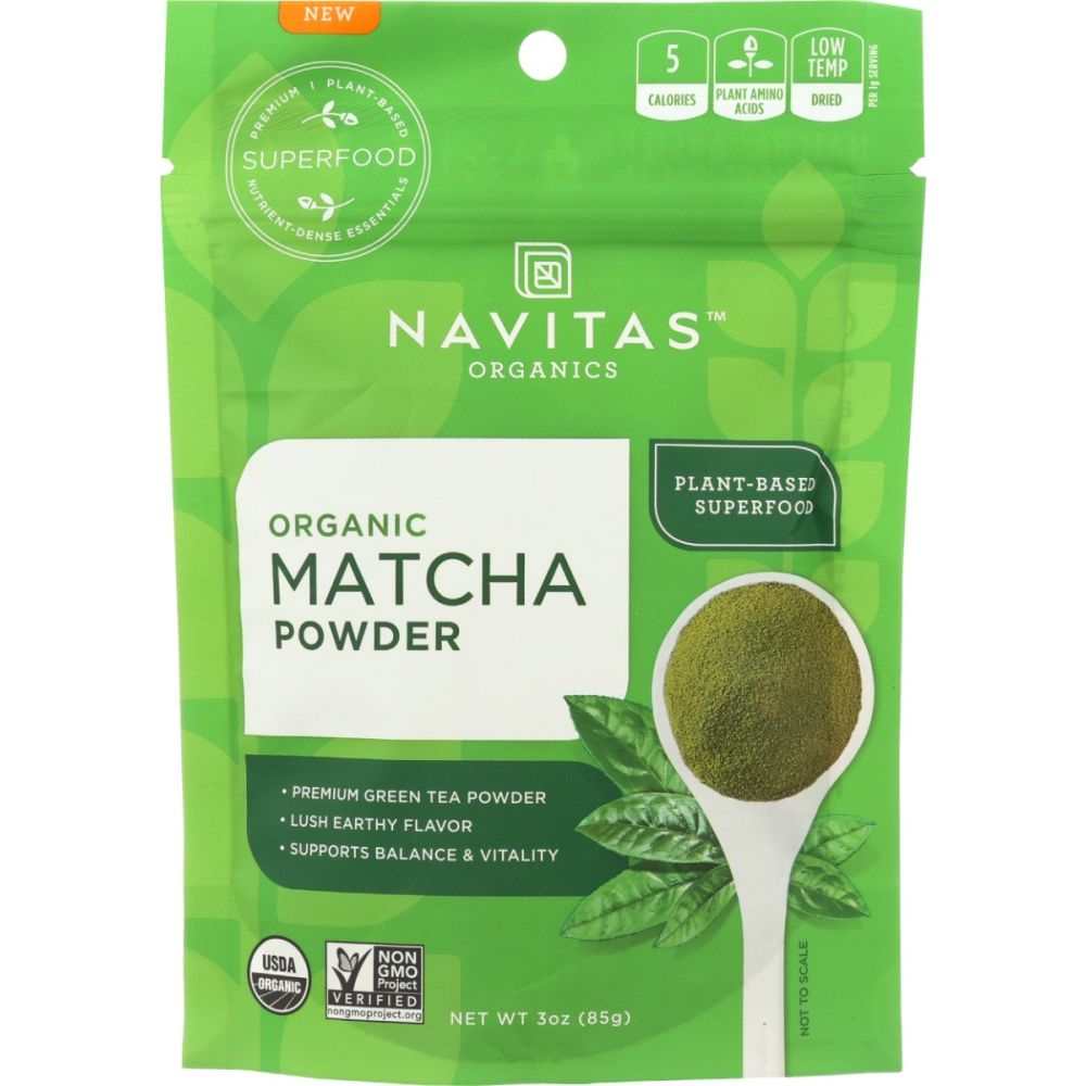 NAVITAS Organic Matcha Powder, 3 oz